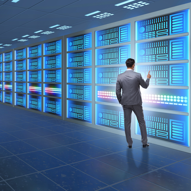 Image of a Person in a Datacenter